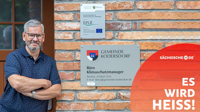 Andreas Schneider ist Klimaschutzmanager in Kodersdorf. Für die Gemeinde sucht er nach Einsparpotenzial in der Energieversorgung.