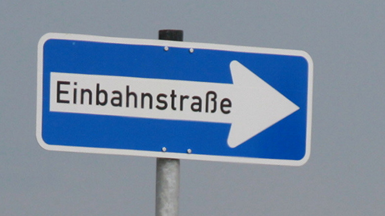 Wegen Bauarbeiten wird eine Straße im Dresdner Norden vorübergehend zur Einbahnstraße.