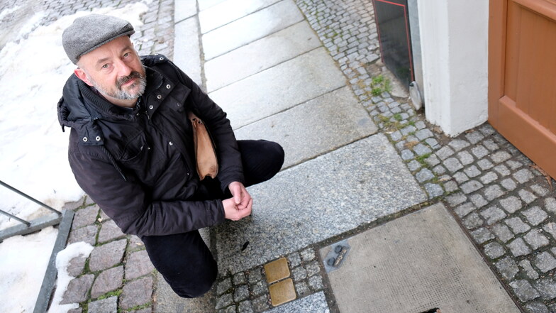 Der Meißner Pfarrer Bernd Oehler setzt sich  für eine Erinnerungskultur ein. Stolpersteine in Meißen, die an den Holocaust erinnern, gehören dazu.