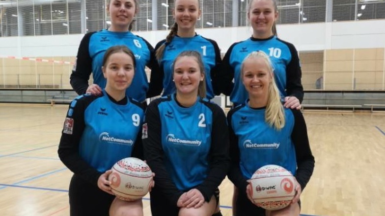 Vizesieger: Das Faustball-Frauenteam Energie Görlitz