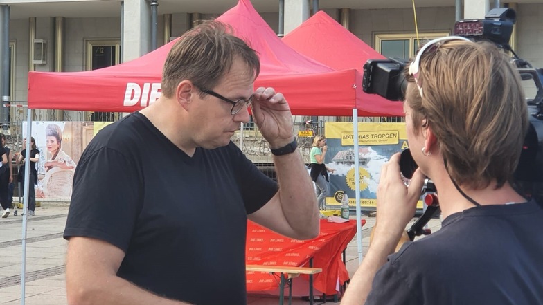Der Linken-Abgeordnete Sören Pellmann war maßgeblich an der Organisation der Proteste in Leipzig beteiligt.