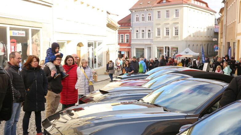 Mustangfreunde aus Pirna zeigten ihre Autos.