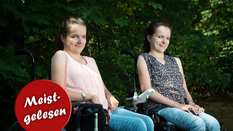 Sophie (links) und Alisa Kloseck wollten in die Großstadt ziehen, um hier ihr eigenes Leben aufzubauen, trotz schwerer Behinderung.