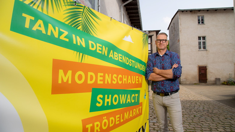 Christoph Schulze veranstaltet mit den umliegenden Geschäften ein Hoffest im Schleuderhof am Sonnabend in Niesky.