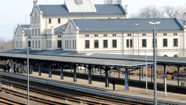 Blick auf den Zittauer Bahnhof.