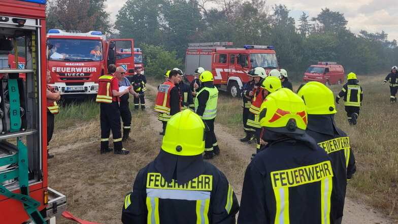 Zahlreiche Feuerwehrleute und Einsatzfahrzeuge wurden in den letzten beiden Jahren zu den Waldbränden in Gohrischheide gerufen. Da kamen viele Kosten zusammen.