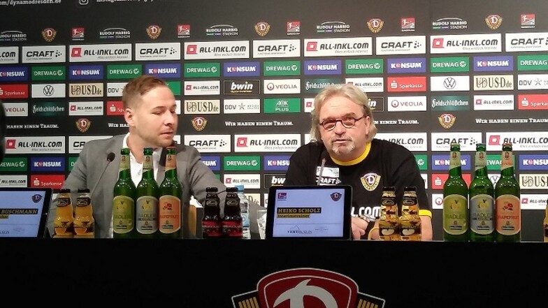 Heiko Scholz bereitet Dynamo aufs Heimspiel gegen Sandhausen vor. Vorher erklärt er sich und seine Arbeit bei der Pressekonferenz.