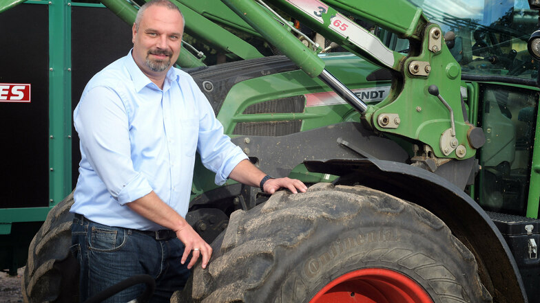 Torsten Krawczyk  wurde im vergangenen Jahr  Präsident des Bauernverbandes Sachsen.