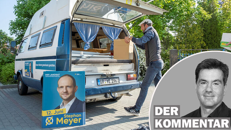 Stephan Meyer von der CDU ist im Landkreis Görlitz stark verwurzelt. Damit konnte er im ersten Wahlgang seinen AfD-Konkurrenten Sebastian Wippel schlagen.
