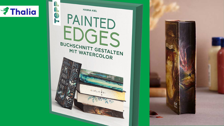 Zu schön, um sie ins Regal zu stellen - die neuen farbigen Buchschnitte: Lernen Sie, wie Sie mit Aquarellfarben Ihre Lieblingsbücher in einzigartige Kunstwerke verwandeln.