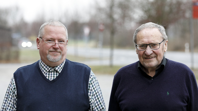 Thomas Andreß und Investor Hildebrand Sauer arbeiten für die Waldsiedlung schon lange zusammen.