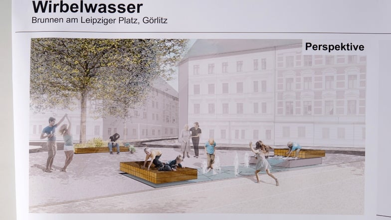 So sieht der Entwurf "Wirbelwasser" für die Neugestaltung des Leipziger Platzes in Görlitz aus.