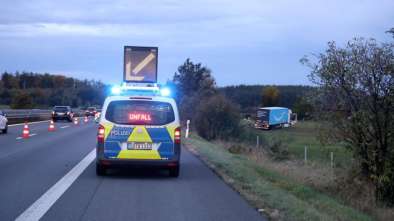 Lkw-Fahrer stirbt auf A4 bei Ottendorf-Okrilla