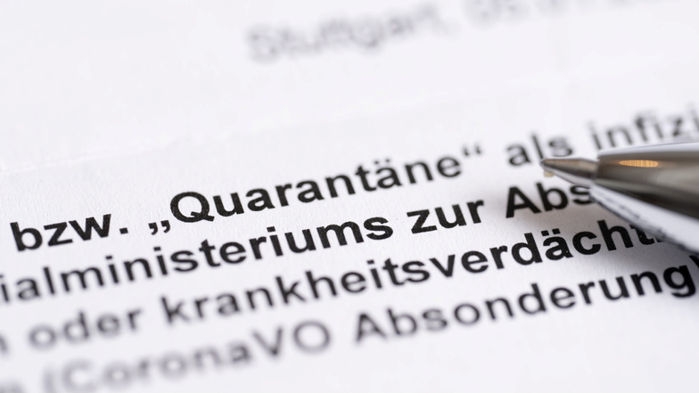 Die neuen Quarantäne-Regeln für Corona-Infizierte und Kontaktpersonen können in Kraft treten.