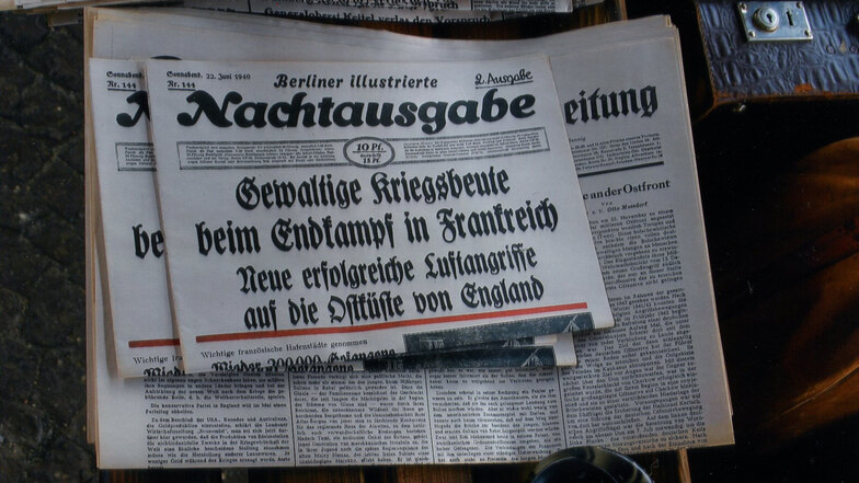 Extra für den Dreh wurden historische Zeitungen aus der Zeit des Dritten Reiches gedruckt.