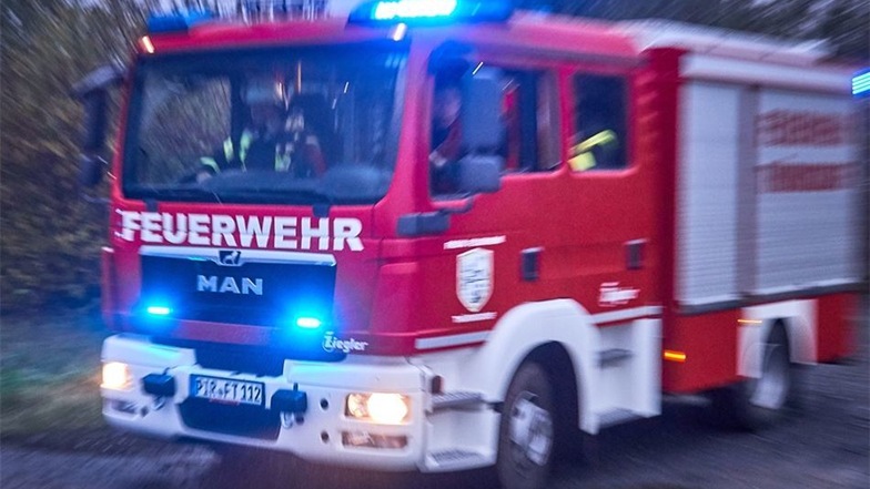 Feuerwehren aus Struppen, Thürmsdorf, Nauendorf, Königstein und Pirna waren im Einsatz.