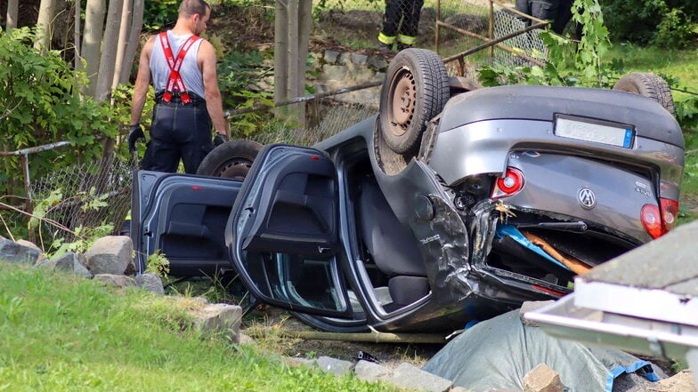 So war der VW am Sonnabend in Jonsdorf liegen geblieben.