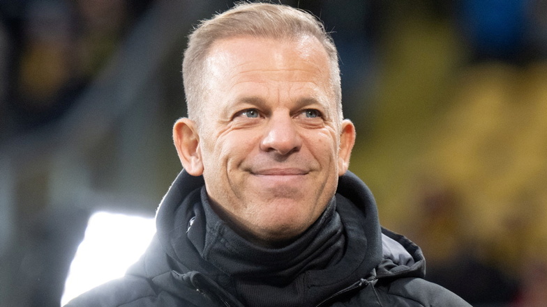 Trainer Markus Anfang fühlt sich sehr wohl in Dresden und bei Dynamo.