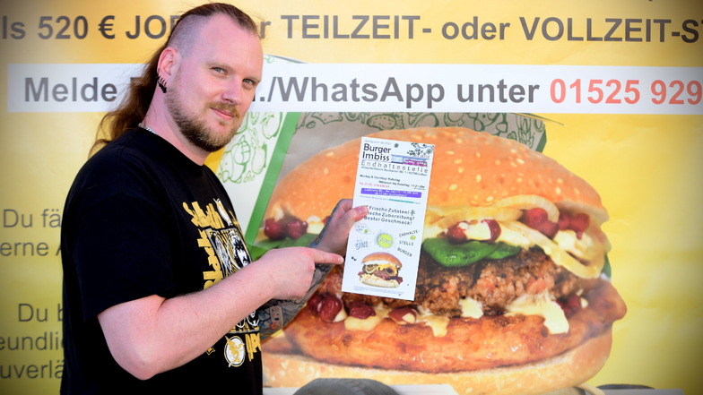Burger-Imbiss "Endhaltestelle" eröffnet am Löbauer Altmarkt