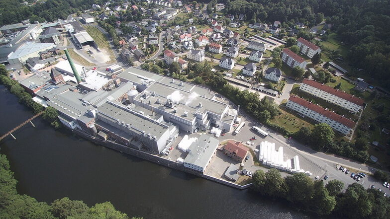 Das gesamte Areal der früher zwei Papierfabriken in Kriebethal gehört jetzt der Wepa-Gruppe, die ein Konzept für den Standort erarbeitet hat.