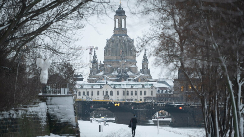 Das Winterwetter bleibt Dresden vorerst erhalten. So viel Neuschnee wie am Donnerstag kommt aber nicht noch einmal.