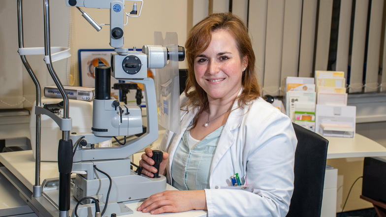 Elisabeth Oehmichen ,ist eine der beiden Ärztinnen, die im Januar ihre Arbeit in der Augenarztpraxis im Medizinischen Versorgungszentrum an der Muldenstraße in Döbeln aufnehmen.