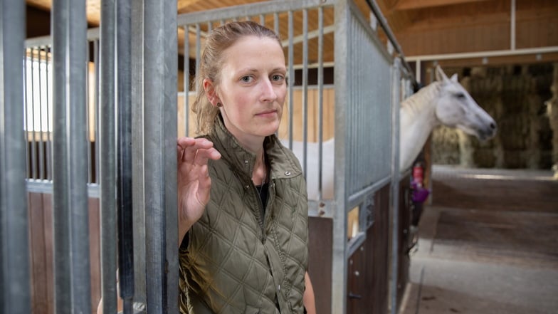 Lisa Seidel, Vorsitzende des Reit- und Fahrvereins „Am Valtenberg“ in Neukirch, hofft nach dem Tod von Imperial auf Spenden für ein neues Pferd.