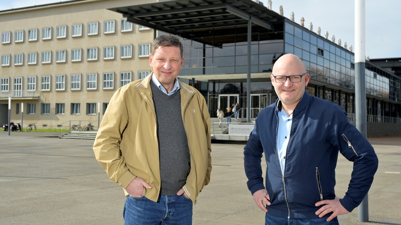 Wollen als Direktkandidaten für die Freien Wähler in den Sächsischen Landtag einziehen: Jens Genschmar (l.) und Torsten Nitzsche.
