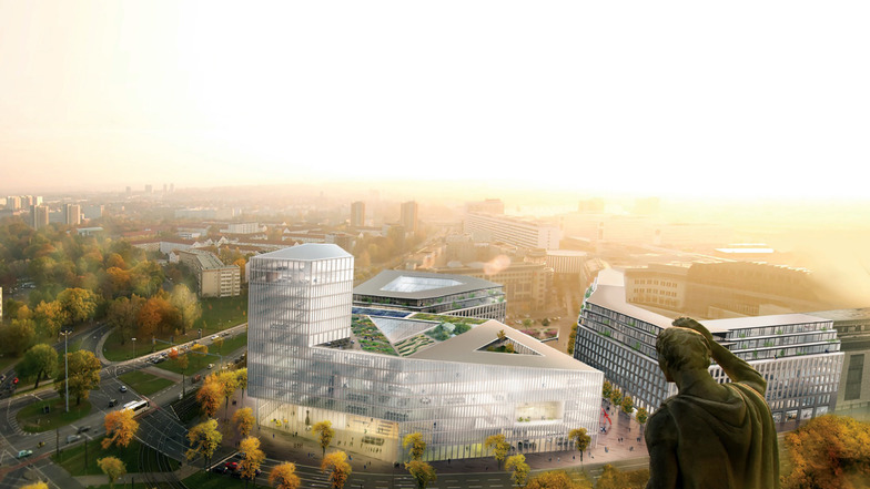 Die Stadt Dresden plant ein neues Verwaltungszentrum am Ferdinandplatz.