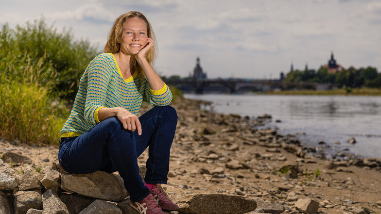 Extrem-Radsportlerin Katja Steenkamp zu Besuch in ihrer alten Heimat Dresden.