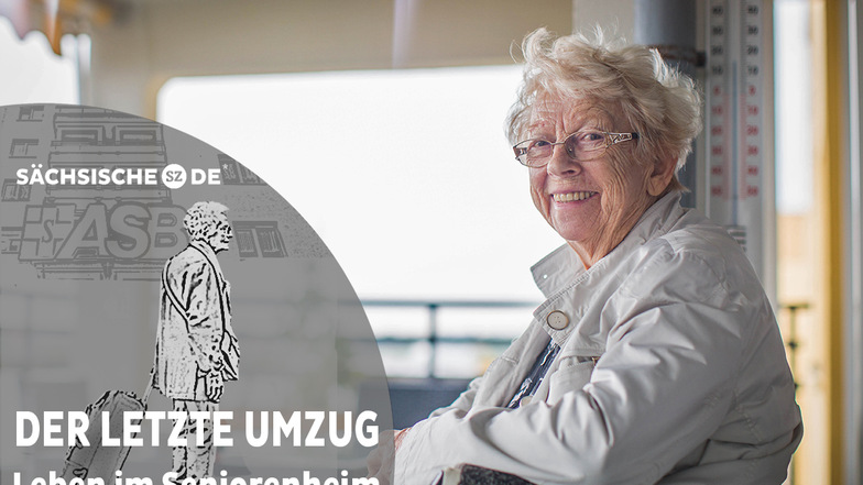 Rosemarie John genießt nach ihrem Einzug ins Pflegeheim jede Abwechslung. Die Straßenbahnfahrt durch die Dresdner Innenstadt ist für sie ein Höhepunkt.