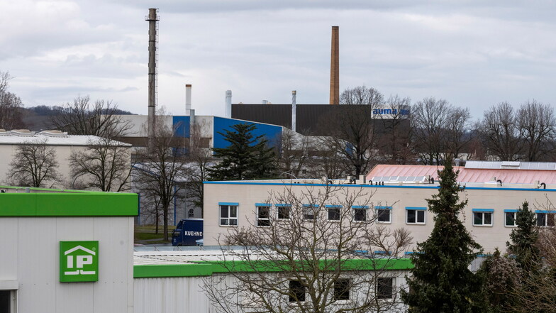 Das Industriegebiet an der Grenzstraße: Schlechtere Umsätze bei den Firmen machen sich auch im Coswiger Haushalt bemerkbar.