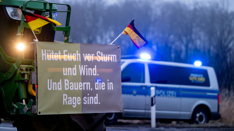 Auch vom 13. bis zum 19. Januar wollen Landwirte im Landkreis Bautzen Auffahrten der A4 blockieren.