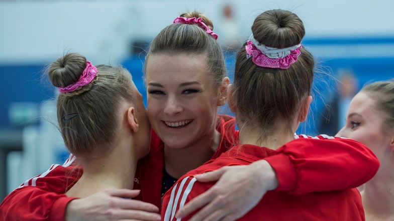 Mit ihrem DSC-Team stieg Marlene Bindig in die 1. Turn-Bundesliga auf.