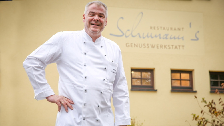 Armin Schumann führt das Restaurant Schumanns Genusswerkstatt in Pulsnitz.