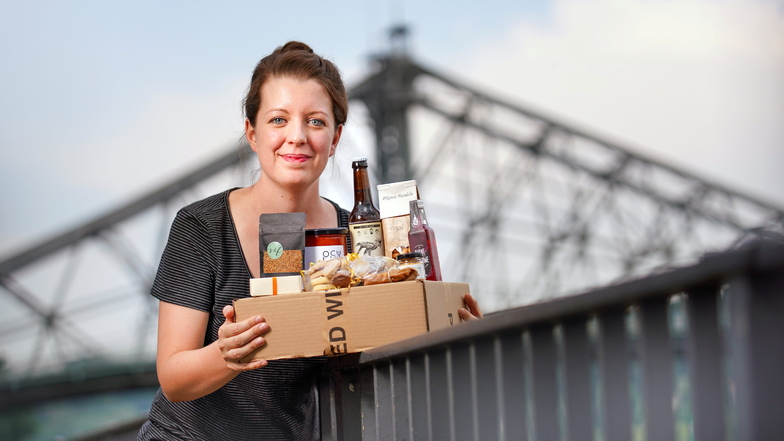 Mit der begehrten Genuss-Box Dresden will Luise Dietzel regionale Firmen unterstützen.