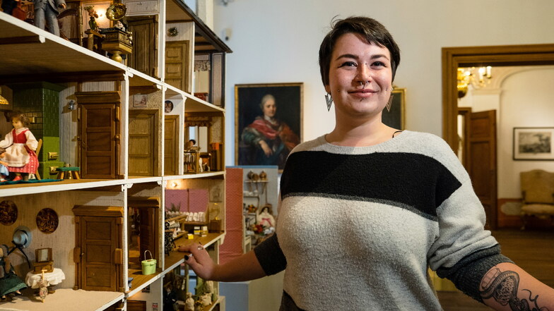 Marie Karutz, die neue Museumspädagogin der Görlitzer Sammlungen, führt seit November Gruppen durchs Städtische Museum.