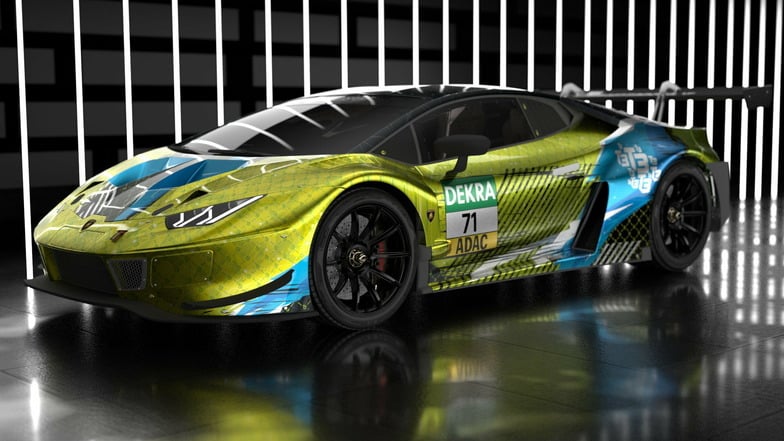 Mit drei Lamborghini Huracan will das Dresdner Team T3 in der nächsten Saison starten. Noch ist das Bild eine Computergrafik.