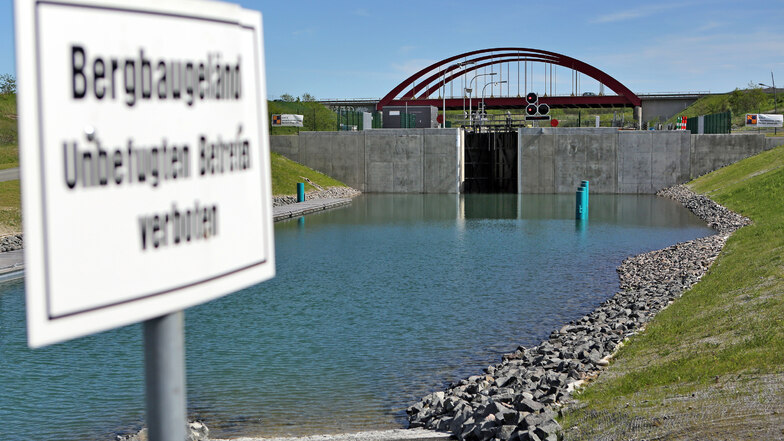 Der Kanal samt Schleuse war erst 2013 eröffnet worden - 2021 wurde er gesperrt