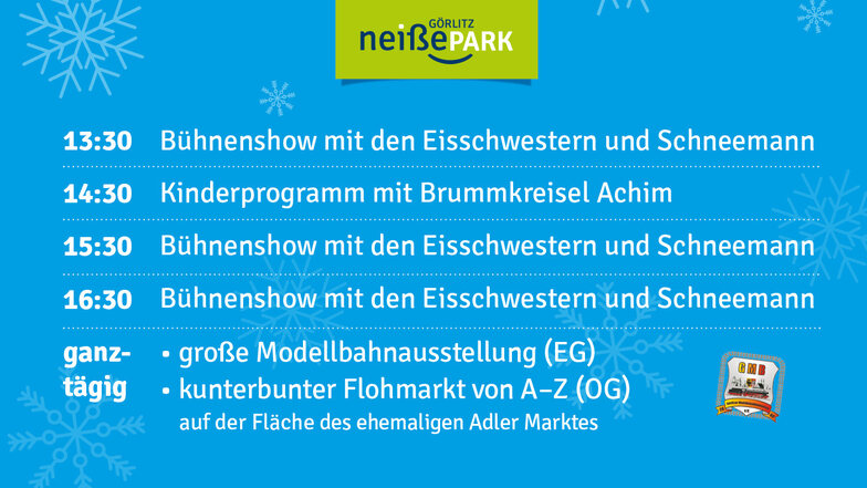 Euch erwarten nicht nur offene Geschäfte am 4. Dezember im Neiße Park in Görlitz.
