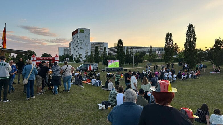 Public Viewing im  Zentralpark