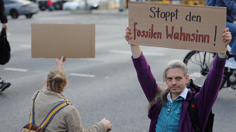 Inzwischen gibt es zahlreiche Fotos von Christian Bläul bei den verschiedenen Protest-Aktionen der "Letzten Generation".