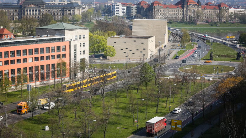 Ein Park mit kleiner Straße: Ist das die Zukunft der St. Petersburger Straße in Dresden?