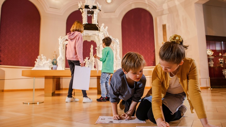 Im Porzellan Museum können Kinder in den Ferien auf Schatzsuche gehen.