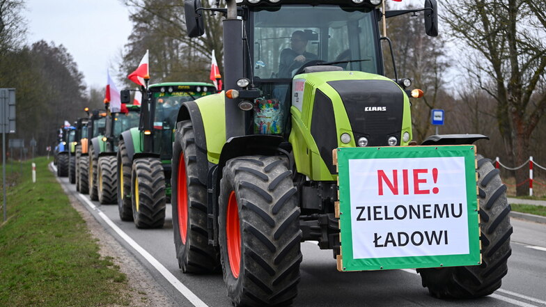 Landwirte protestieren im Dreiländereck