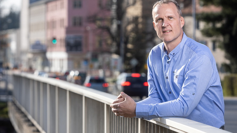 Lars Tschirner tritt für die Bürger für Freital bei der Wahl zum Oberbürgermeister an.