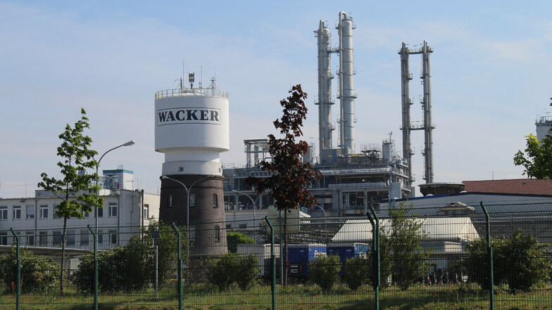 Das Wacker-Chemiewerk in Nünchritz ist einer der größten Arbeitergeber in der Region.