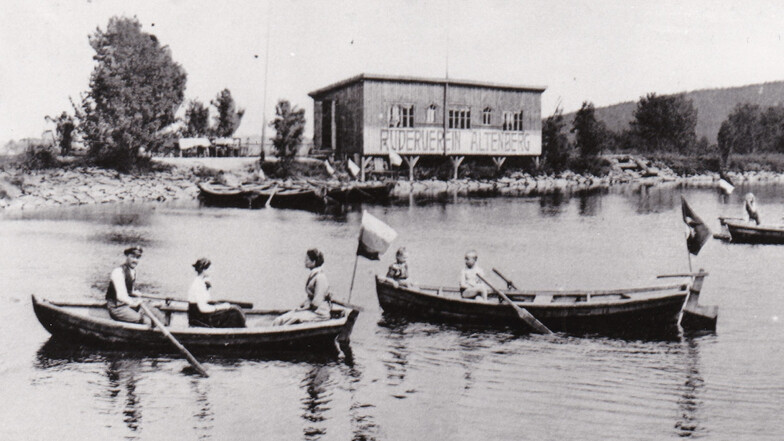 Auch zu DDR-Zeiten konnte man per Boot die Wasserfläche erobern.