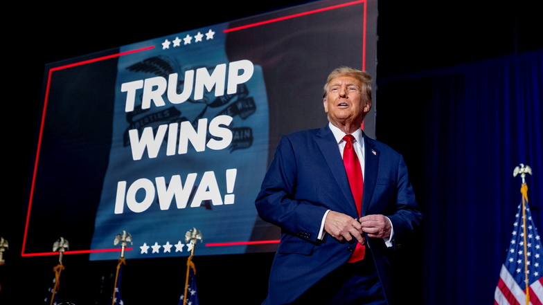 Rasanter Sieg in Iowa: Trump dominiert erste Vorwahl im US-Wahljahr