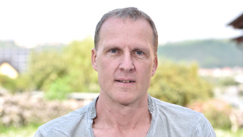 Lars Tschirner ist der Fraktionschef der Bürger für Freital im Stadtrat und möchte Oberbürgermeister werden. Er arbeitet als Schwimmmeister in Freitals Bädern.